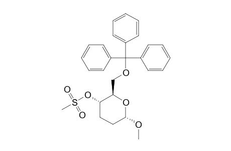 METHYL-4-O-METHANESULFONYL-6-O-TRIPHENYLMETHYL-2,3-DIDEOXY-D-ERYTHRO-HEXOPYRANOSIDE
