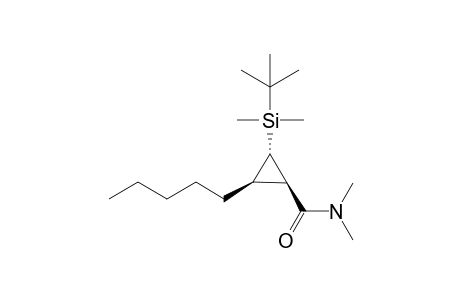 (1R*,2S*,3R*)-2-(tert-Butyldimethylsilyl)-N,N-dimethyl-3-pentylcyclopropanecarboxamide