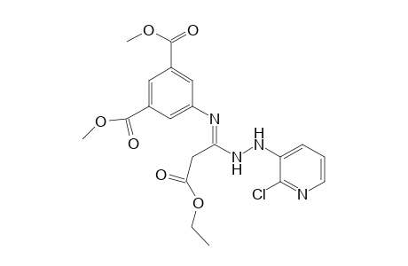 1,3-Benzenedicarboxylic acid, 5-[[1-[2-(2-chloro-3-pyridinyl)hydrazinyl]-3-ethoxy-3-oxopropylidene]amino]-, dimethyl ester