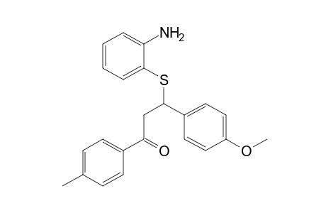 3-[(o-AMINOPHENYL)THIO]-3-(p-METHOXYPHENYL)-4'-METHYLPROPIOPHENONE
