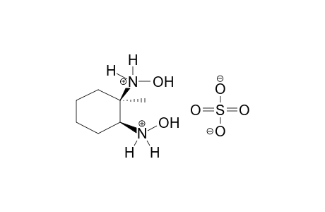 CIS-1,2-BIS(HYDROXYLAMINO)-1-METHYLCYCLOHEXANE SULPHATE