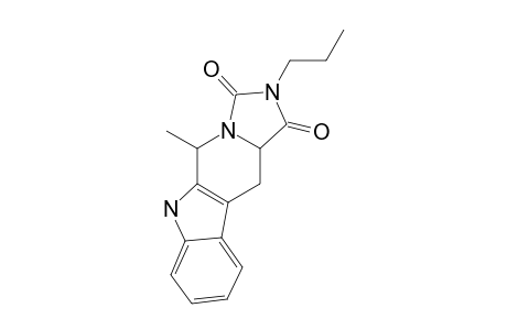 5-METHYL-2-N-PROPYL-1,3-DIOXO-6H-1,2,3,5,11,11A-HEXAHYDROIMIDAZO-[1,5-B]-BETA-CARBOLINE