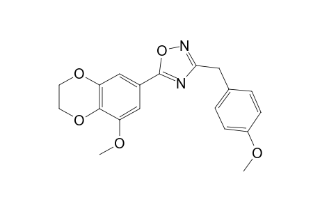 5-(8-Methoxy-2,3-dihydro-1,4-benzodioxin-6-yl)-3-[(4- methoxybenzyl)methyl]-1,2,4-oxadiazole