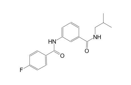 3-[(4-Fluorobenzoyl)amino]-N-isobutylbenzamide