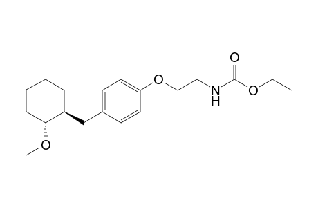 Ethyl (trans)-N-{2-[4'-(2"-methoxycyclohex-1"-ylmethyl)phenoxy]ethyl]carbamate