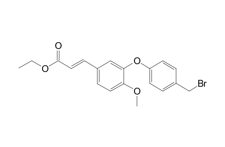Propenoic acid, 3-[3-(4-bromomethylphenoxy)-4-methoxyphenyl]-, ethyl ester