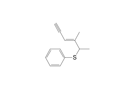 Benzene, [(1,2-dimethyl-2-penten-4-ynyl)thio]-, (E)-