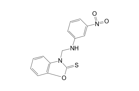 3-[(m-NITROANILINO)METHYL]-2-BENZOXAZOLINETHIONE