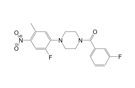 [4-(2-Fluoro-5-methyl-4-nitro-phenyl)-piperazin-1-yl]-(3-fluoro-phenyl)-methanone
