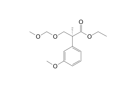 Ethyl (S)-(-)-3-methoxymethoxy-2-(m-methoxyphenyl)-2-methylpropionate