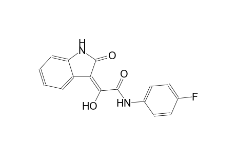 (2E)-N-(4-fluorophenyl)-2-hydroxy-2-(2-oxo-1,2-dihydro-3H-indol-3-ylidene)ethanamide