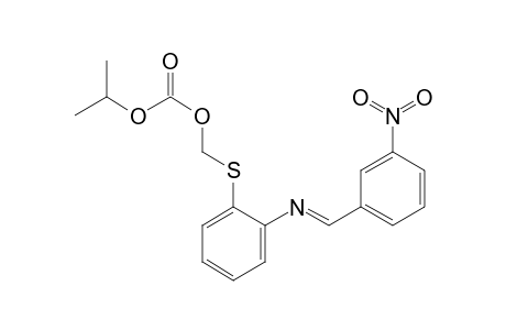 [(2-(3-Nitrophenyl)methylenamino)phenyl]thiomethyl isopropyl carbonate