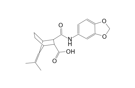3-[(1,3-benzodioxol-5-ylamino)carbonyl]-7-(1-methylethylidene)bicyclo[2.2.1]heptane-2-carboxylic acid