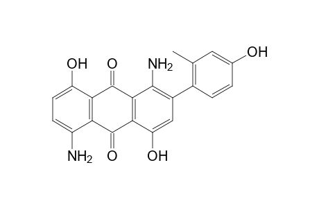 1,5-diamino-4,8-dihydroxy-2-(4-hydroxy-o-tolyl)anthraquinone