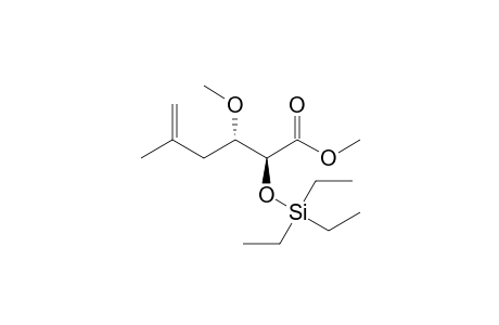 (2S,3S)-3-Methoxy-5-methyl-2-triethylsilanyloxy-hex-5-enoic acid methyl ester