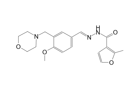 N'-{(E)-[4-methoxy-3-(4-morpholinylmethyl)phenyl]methylidene}-2-methyl-3-furohydrazide