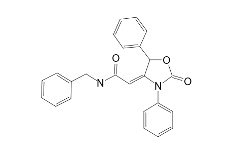 N-(PHENYLMETHYL)-2-(2-OXO-3,5-DIPHENYLOXAZOLIDIN-4-YLIDENE)-ACETAMIDE