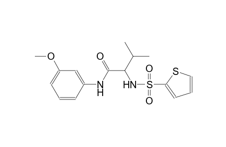 N-(3-methoxyphenyl)-3-methyl-2-[(2-thienylsulfonyl)amino]butanamide