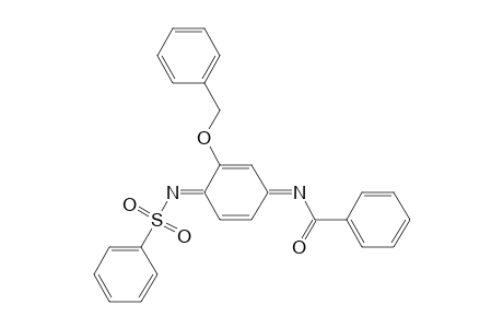 N-benzoyl-N-(phenylsulfonyl)-2-(benzyloxy)-p-benzoquinone diimine