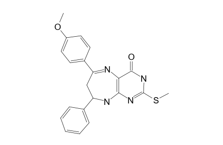 2,3,6,7-TETRAHYDRO-4-(4-METHOXYPHENYL)-8-METHYLTHIO-2-PHENYL-1H-PYRIMIDO-[4,5-B]-[1,4]-DIAZEPIN-6-ONE