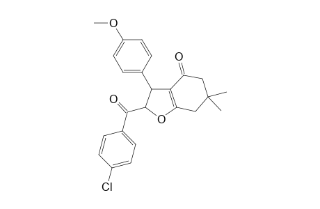 2-(4-Chlorobenzoyl)-3-(4-methoxyphenyl)-6,6-dimethyl-3,5,6,7- tetrahydro-1-benzofuran-4(2H)-one