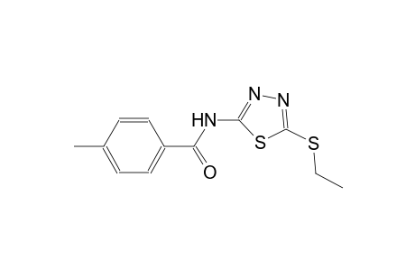 N-[5-(ethylsulfanyl)-1,3,4-thiadiazol-2-yl]-4-methylbenzamide