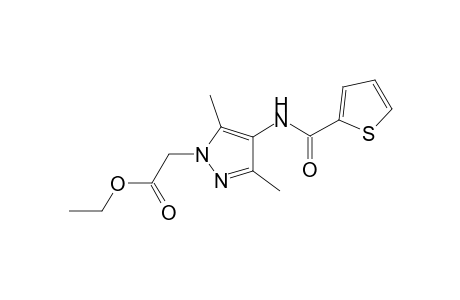 2-[3,5-dimethyl-4-(2-thenoylamino)pyrazol-1-yl]acetic acid ethyl ester