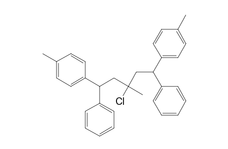 Benzene, 1,1'-(3-chloro-3-methyl-1,5-diphenyl-1,5-pentanediyl)bis[4-methyl-
