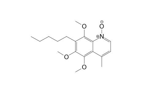 5,6,8-trimethoxy-7-pentyl-4-methylquinoline N-oxide