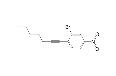 2-Bromanyl-1-hept-1-ynyl-4-nitro-benzene