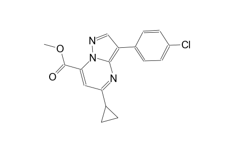 pyrazolo[1,5-a]pyrimidine-7-carboxylic acid, 3-(4-chlorophenyl)-5-cyclopropyl-, methyl ester