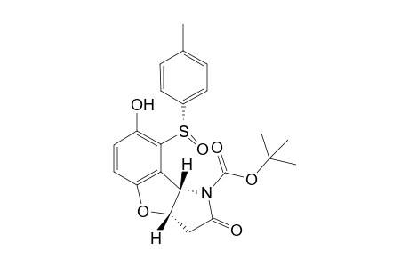 (3aS,8bS,SS)-N-(tert-Butyloxycarbonyl)-3a,8b-dihydro-7-hydroxy-8-(p-tolylsulfinyl)pyrrolo[3,2-b]benzofuran-2(3H)-one