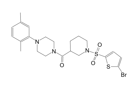 1-({1-[(5-bromo-2-thienyl)sulfonyl]-3-piperidinyl}carbonyl)-4-(2,5-dimethylphenyl)piperazine