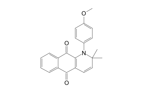 1-(4-methoxyphenyl)-2,2-dimethyl-benzo[g]quinoline-5,10-dione