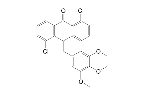 1,5-Dichloro-10-(3,4,5-trimethoxybenzyl)-10H-anthracen-9-one