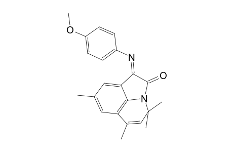 1-(4-Methoxy-phenylimino)-4,4,6,8-tetramethyl-1H,4H-pyrrolo[3,2,1-ij]quinolin-2-one