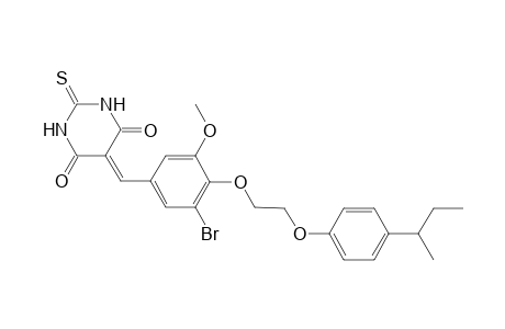 5-[3-bromo-5-methoxy-4-[2-(4-sec-butylphenoxy)ethoxy]benzylidene]-2-thioxo-hexahydropyrimidine-4,6-quinone