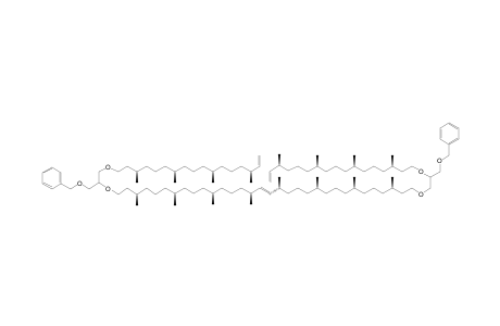 20,56-Bis(benzyloxymethyl)-3,7,11,15,24,28,32,36,39,43,47,51,60,64,68,72-hexadecamethyl-18,21,54,57-tetraoxatetraheptacont-1,37,73-triene