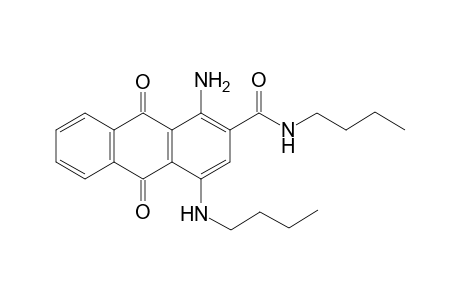 1-Amino-4-butylamino-9,10-dioxo-9,10-dihydro-anthracene-2-carboxylic acid butylamide
