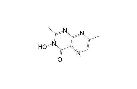 4(3H)-Pteridinone, 3-hydroxy-2,7-dimethyl-