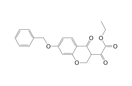 2H-1-Benzopyran-3-acetic acid, 3,4-dihydro-.alpha.,4-dioxo-7-(phenylmethoxy)-, ethyl ester