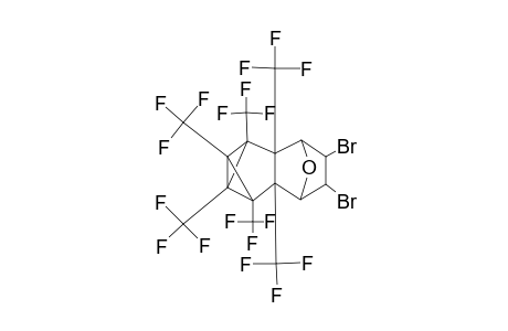 2,3,4,5,6,7-HEXAKIS-(TRIFLUOROMETHYL)-9,10-DIBROMO-11-OXA-PENTACYCLO-[6.2.1.0(2,7).0(3,5).0(4,6)]-UNDECANE