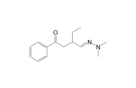 2-Ethyl-4-oxo-4-phenylbutanal - dimethylhydrazone