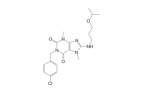 1-(4-chlorobenzyl)-8-[(3-isopropoxypropyl)amino]-3,7-dimethyl-3,7-dihydro-1H-purine-2,6-dione