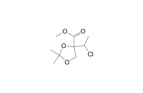 1,3-Dioxolane-4-carboxylic acid, 4-(1-chloroethyl)-2,2-dimethyl-, methyl ester