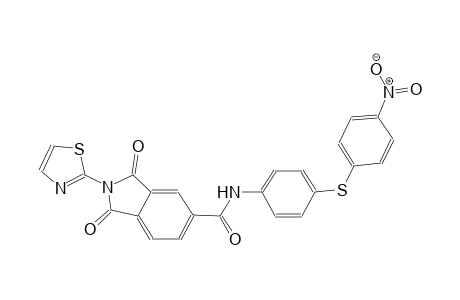 1H-isoindole-5-carboxamide, 2,3-dihydro-N-[4-[(4-nitrophenyl)thio]phenyl]-1,3-dioxo-2-(2-thiazolyl)-