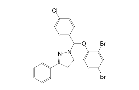 7,9-dibromo-5-(4-chlorophenyl)-2-phenyl-1,10b-dihydropyrazolo[1,5-c][1,3]benzoxazine