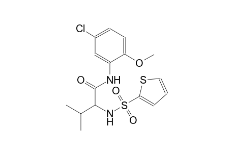N-(5-chloro-2-methoxyphenyl)-3-methyl-2-[(2-thienylsulfonyl)amino]butanamide