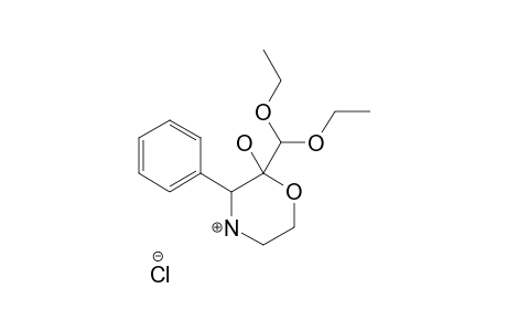 2-HYDROXY-2-DIETHOXYMETHYL-3-PHENYL-2,3,5,6-TETRAHYDROOXAZINE-1,4-HYDROCHLORIDE