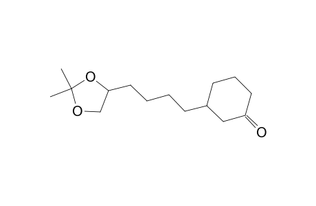 3-[5',6'-(Dimethylmethylenedioxy)hexyl]cyclohexan-1-one